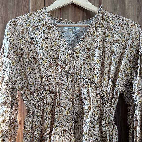 Doen Floral Mini Dress in Brown - Picture 5 of 12